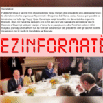 Through an old photograph, it is falsely claimed that under Rama's organization, Osmani met with Vučić.