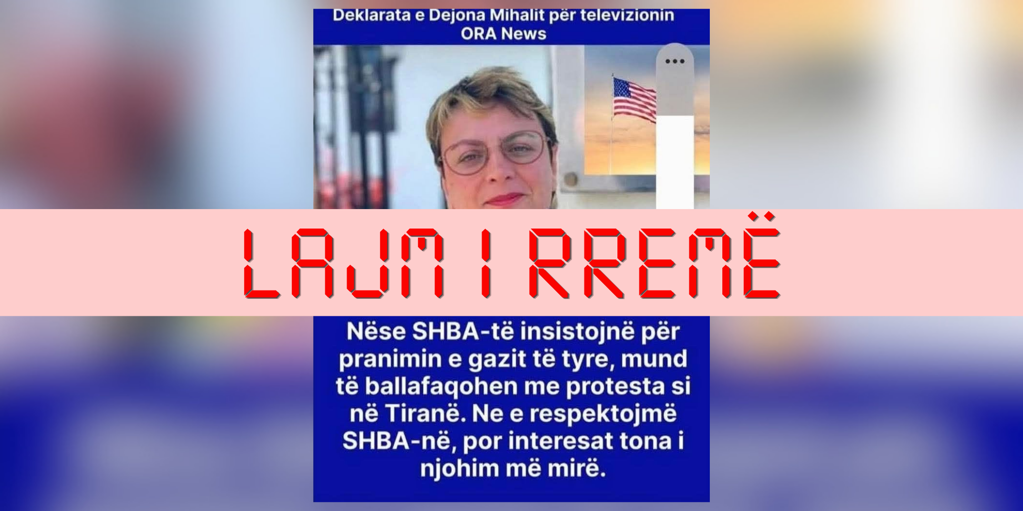 Pretendim i rremë se Mihali ka paralajmëruar protesta ndaj SHBA-së nëse insistohet për gazin amerikan