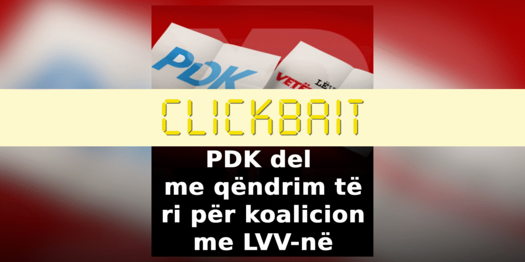 PDK s’ka paraqitur ndonjë qëndrim të ri për koalicion me LVV-në