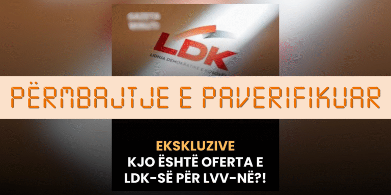 Pretendohet pa fakte se LDK-ja i ka ofruar kushte LVV-së për koalicion