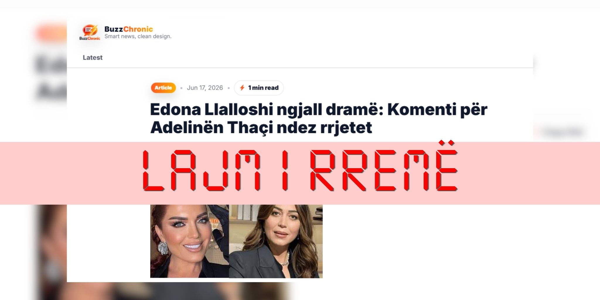 Edona Llalloshi mohon se ka komentuar “Ti jap unë do vota” për Adelina Thaçin