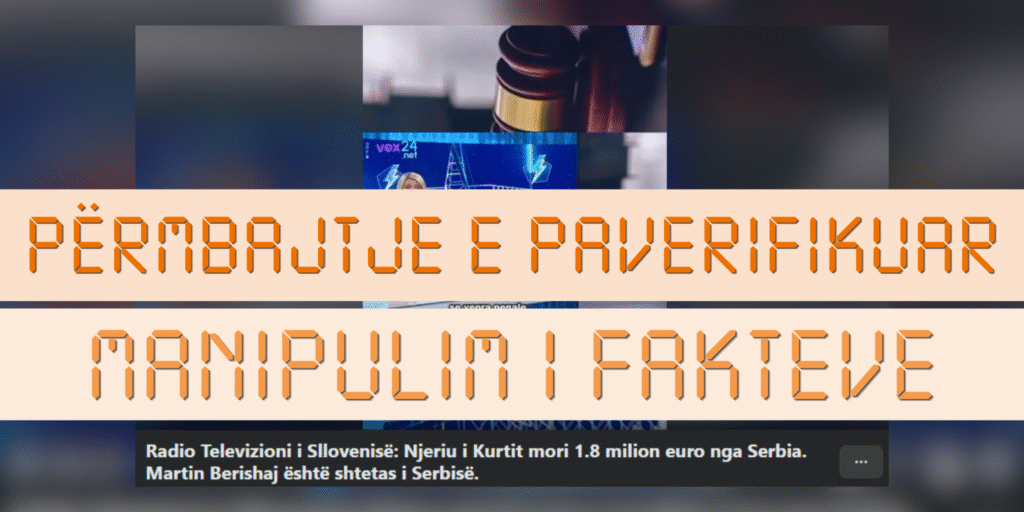 Televizioni slloven nuk raportoi se Martin Berishaj është shtetas i Serbisë