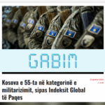 Kosova e 47-ta dhe jo e 55-ta në IGP në kategorinë e militarizimit