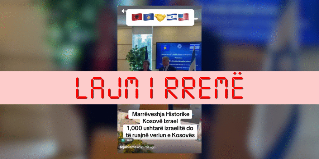S’ka marrëveshje për 1 mijë ushtarë izraelitë në veri të Kosovës