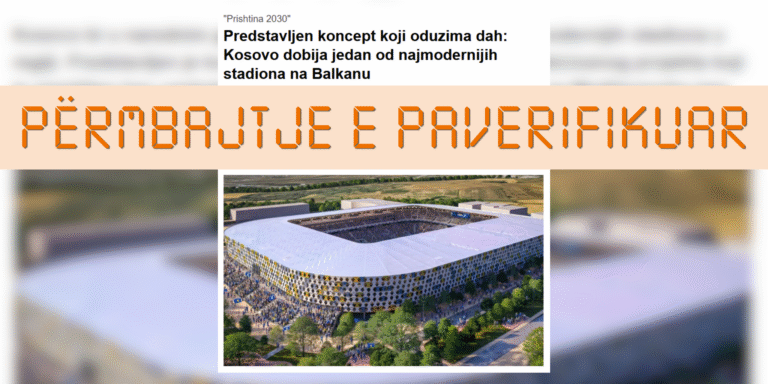 Jo projekti zyrtar, fotot e “stadiumit të ri të Kosovës” janë nga një koncept arkitektonik