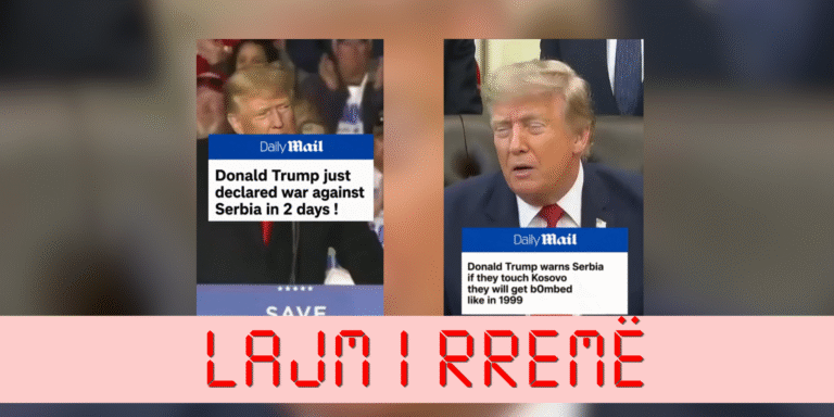 Trumpi s’e ka kërcënuar Serbinë me bombardim për Kosovën, videot janë gjeneruar me IA