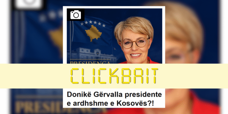 Titull i pabazuar për mundësinë e kandidimit të Gërvallës për presidente