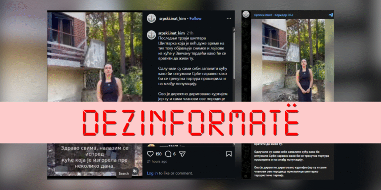 Pretendime pa fakte se familja Berisha e dogji shtëpinë në Zveçan për t’i akuzuar serbët