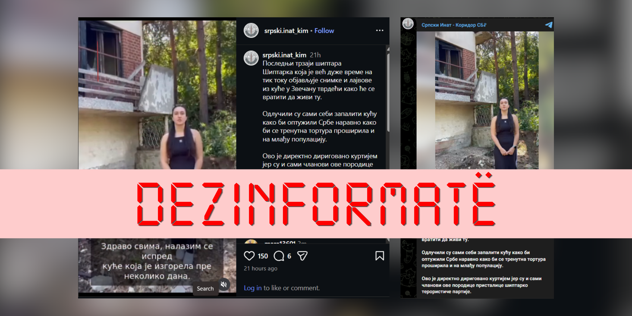 Pretendime pa fakte se familja Berisha e dogji shtëpinë në Zveçan për t’i akuzuar serbët