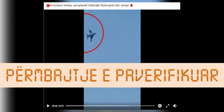 Videoja e vitit 2021 me aeroplanë luftarakë serbë mbi Jarinjë ripublikohet si e re