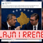 Pretendohet rrejshëm se ministri i Jashtëm turk reagoi ndaj Vuçiqit për hapjen e Urës së Ibrit