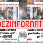 Unfounded claim that a “fireball” was fired from Kosovo towards Serbia