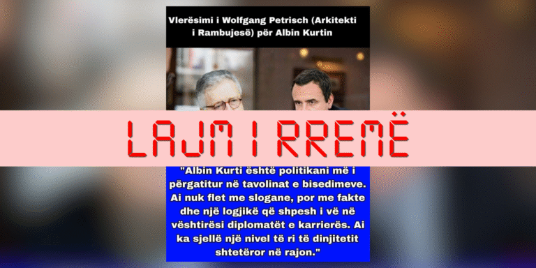 Publikohet deklaratë e rreme që i atribuohet Wolfgang Petritschut për Albin Kurtin