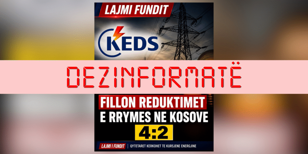 KEDS nuk ka njoftuar për reduktime të rrymës “4 me 2” në Kosovë