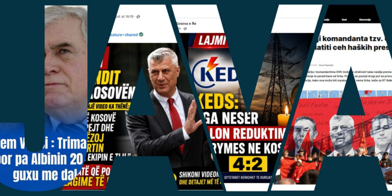 Rishikimi i javës: Deklarata të sajuara që u atribuohen figurave politike, video manipuluese me IA, pretendime të pabazuara të mediave ruse dhe serbe për sigurinë e komunitetit serb
