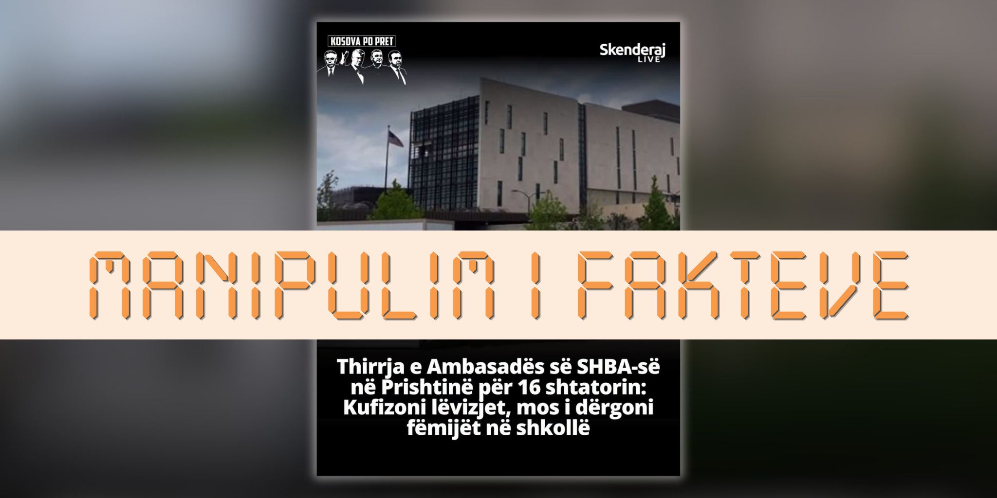 Ambasada e SHBA-së nuk u bëri thirrje të gjithë qytetarëve të Kosovës të mos i dërgojnë fëmijët në shkollë