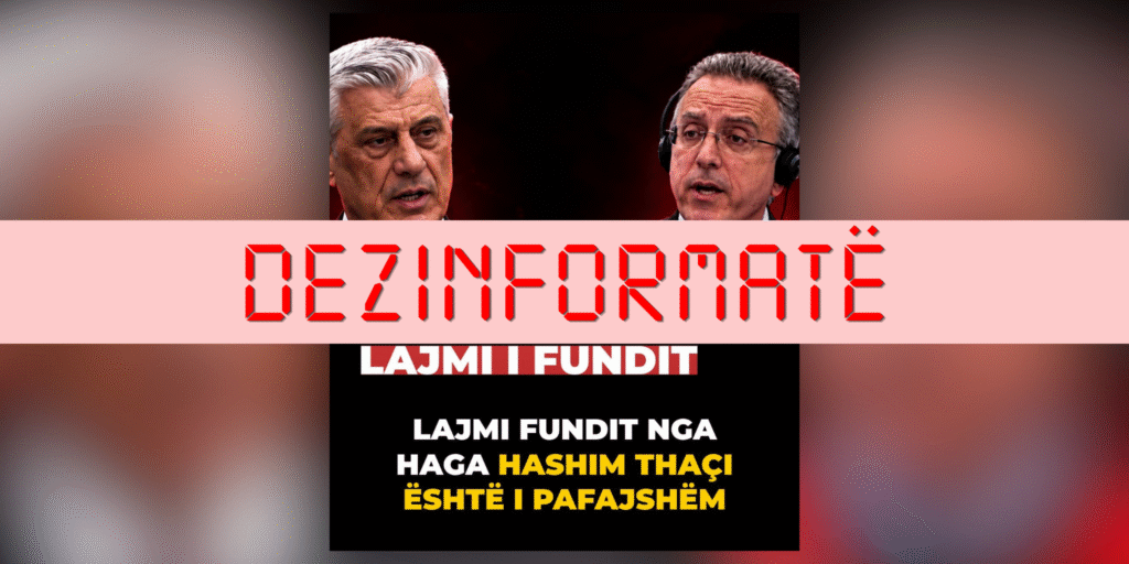 Deklarata e vjetër e avokatit të Thaçit paraqitet rrejshëm si “lajmi i fundit nga Haga”