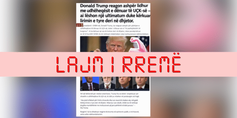 Trump nuk kërkoi lirimin e ish-krerëve të UÇK-së deri në dhjetor