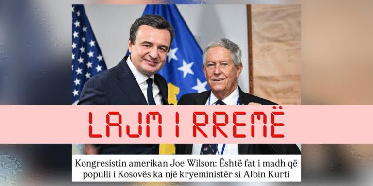 Wilson nuk e bëri këtë deklaratë për Kurtin