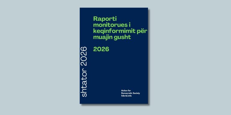 Raporti monitorues i keqinformimit për muajin gusht 2026