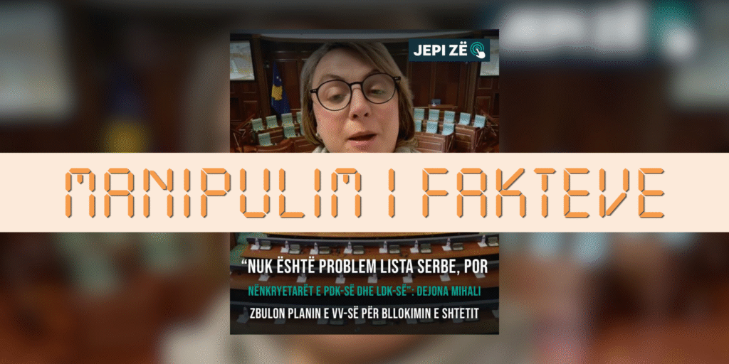 Mihali nuk ka bërë krahasimin mes Listës Serbe dhe nënkryetarëve të PDK-së dhe LDK-së