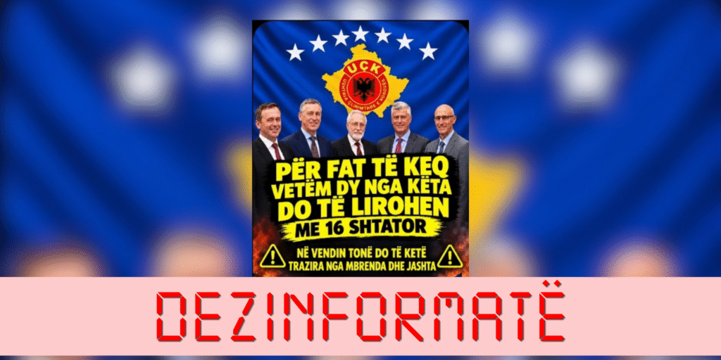 Pretendohet pa bazë se vetëm dy nga ish-krerët e UÇK-së do të lirohen më 16 shtator