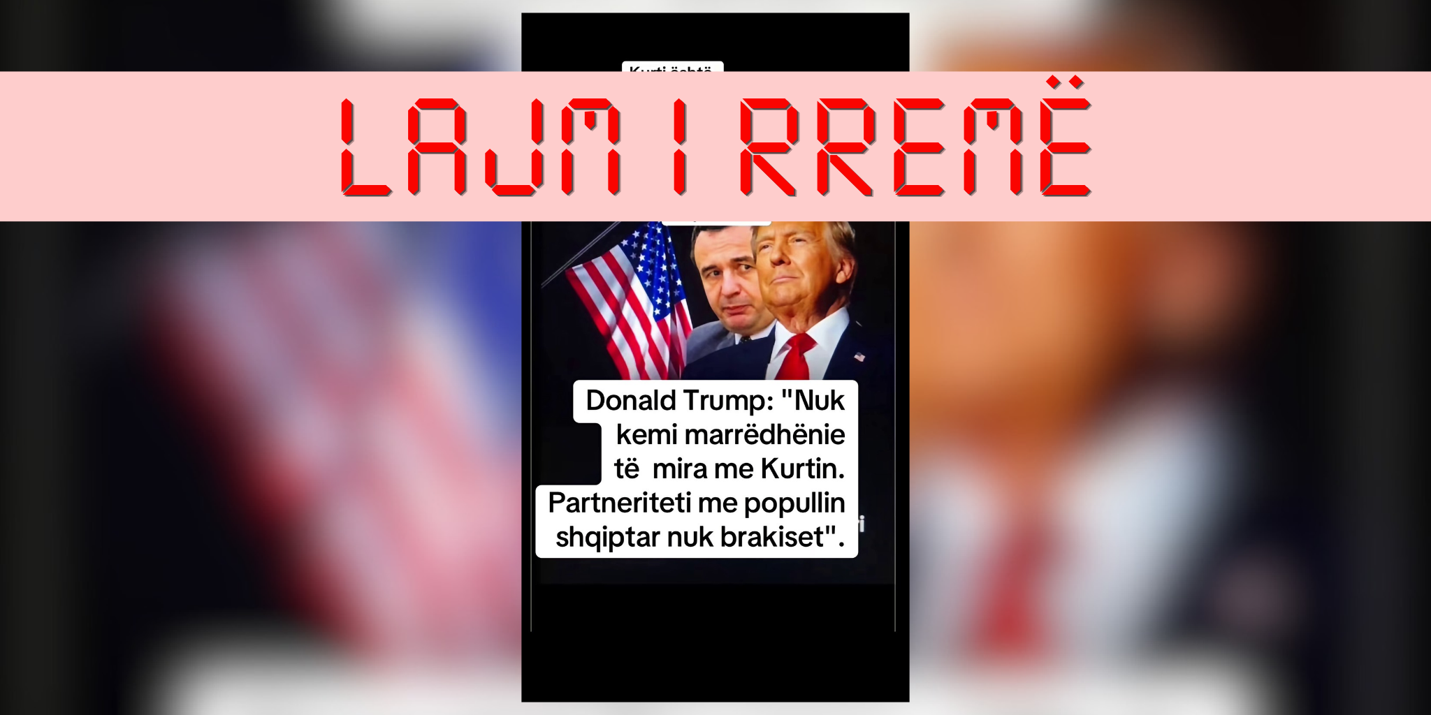 Trump nuk është shprehur publikisht për marrëdhëniet me Kurtin