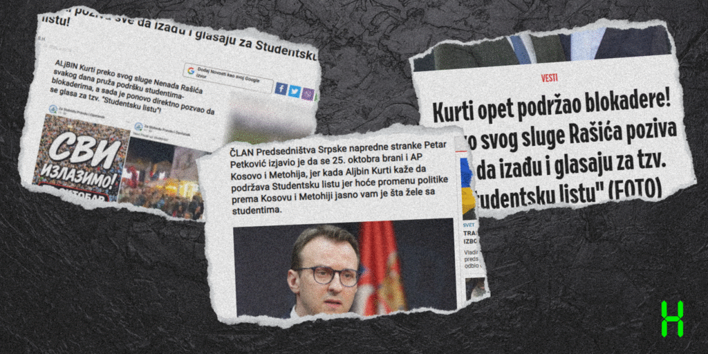 Narrativë e pabazë e mediave dhe zyrtarëve serbë se Kurti po financon mbështetjen për Listën Studentore