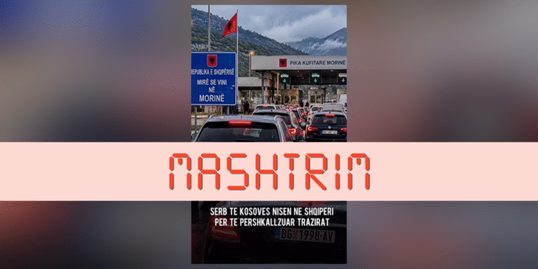 Me imazh të gjeneruar me IA pretendohet rrejshëm se serbët e Kosovës po shkojnë në Shqipëri për të përshkallëzuar protestat