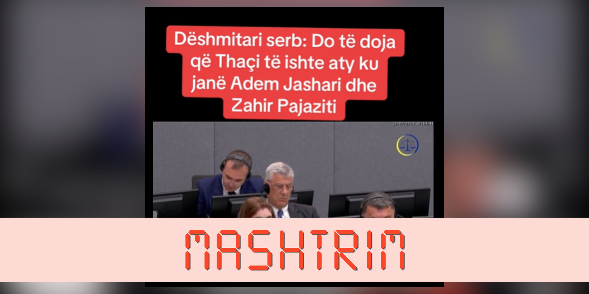 Audio e gjeneruar me IA paraqitet rrejshëm si dëshmi e një serbi kundër Thaçit